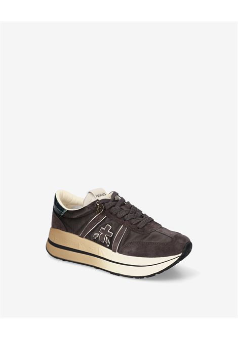 Premiata Bethcoin 8505 Sneaker in Vintage Grey Leather Women's PREMIATA |  | BETHCOIN VAR8505